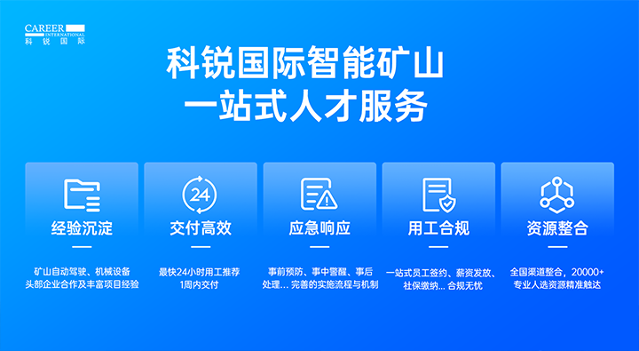 人力资源公司Ebpay官网国际有完备的矿山人才整体解决方案
